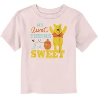 Disney Winnie The Pooh My Aunt Thinks I'm Sweet Toddler T-Shirt