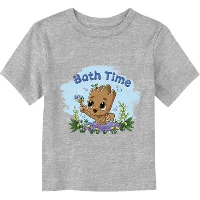 Marvel Guardians Of The Galaxy Groot Bath Time Toddler T-Shirt