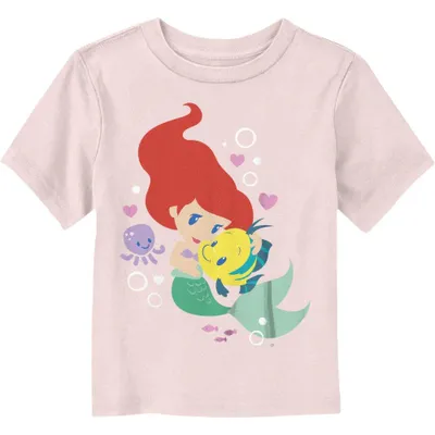 Disney The Little Mermaid Ariel Flounder Hug Toddler T-Shirt