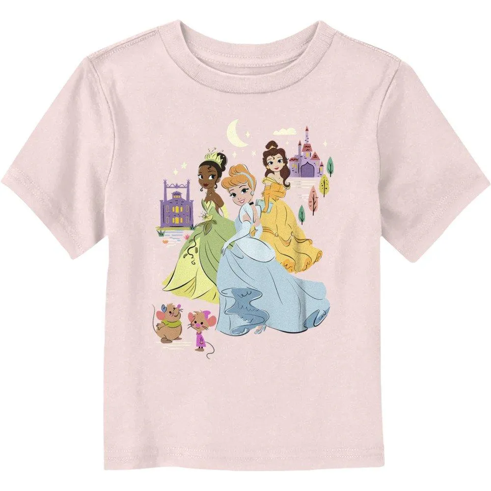 Disney Princesses Cinderella Tiana & Belle Toddler T-Shirt