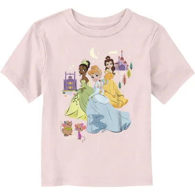 Disney Princesses Cinderella Tiana & Belle Toddler T-Shirt