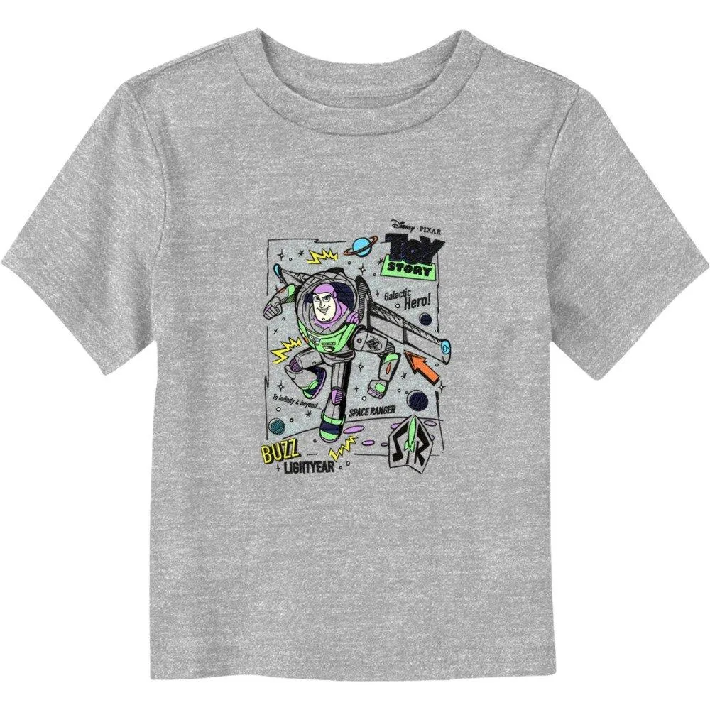 Disney Pixar Toy Story Space Doodle Buzz Lightyear Toddler T-Shirt