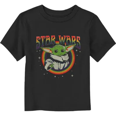 Star Wars The Mandalorian Rainbow Grogu Toddler T-Shirt