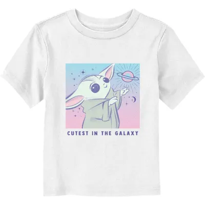 Star Wars The Mandalorian Grogu Cutest Galaxy Toddler T-Shirt
