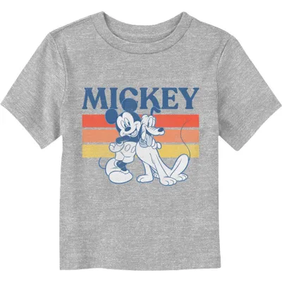 Disney Mickey Mouse Retro With Pluto Toddler T-Shirt