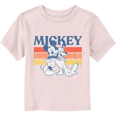 Disney Mickey Mouse Retro With Pluto Toddler T-Shirt