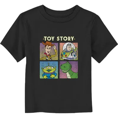 Disney Pixar Toy Story Vintage Squares Toddler T-Shirt