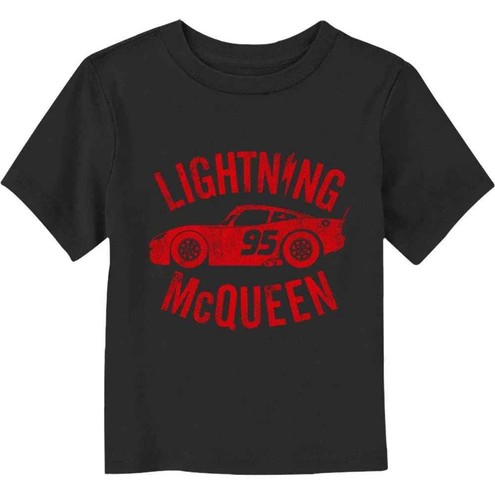 Boxlunch Disney Pixar Cars Race Ready Lightning McQueen Toddler T-Shirt