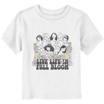 Disney Princesses Live Life Full Bloom Toddler T-Shirt