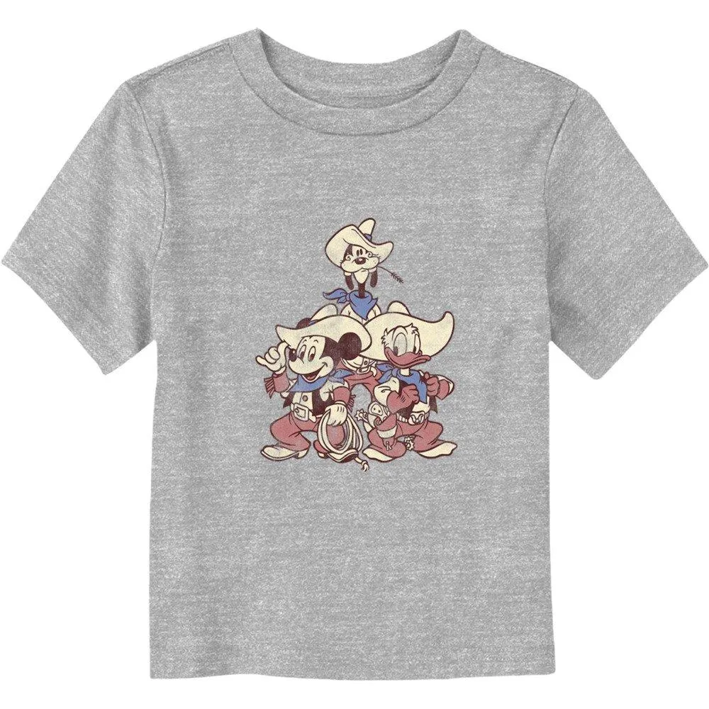 Disney Mickey Mouse Vintage Cowboy Friends Toddler T-Shirt