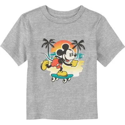 Disney Mickey Mouse Skateboard Beach Toddler T-Shirt