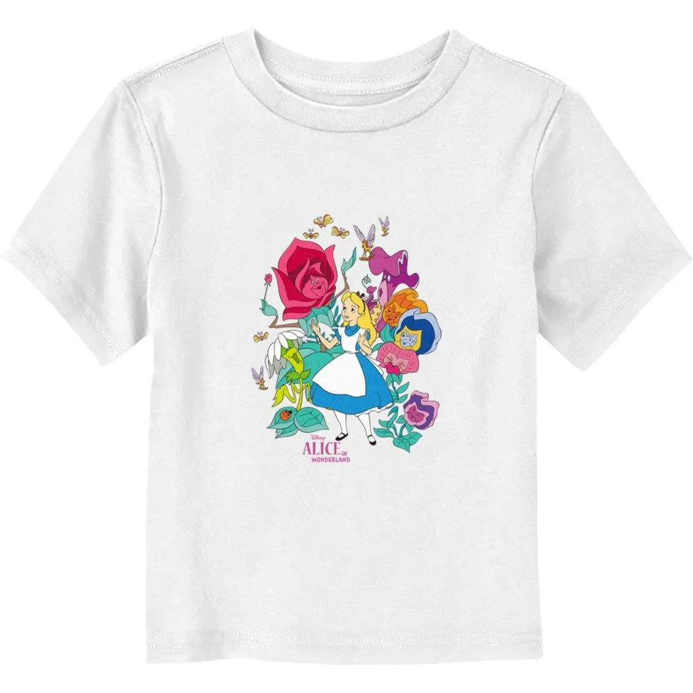 Disney Alice Wonderland Classic Floral Forest Toddler T-Shirt