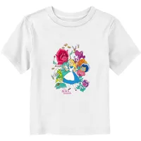 Disney Alice Wonderland Classic Floral Forest Toddler T-Shirt