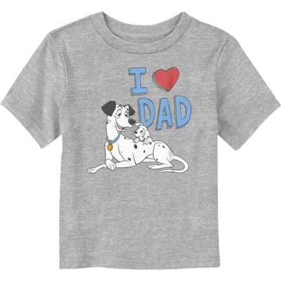 Disney 101 Dalmatians Dalmatian I Heart Dad Toddler T-Shirt