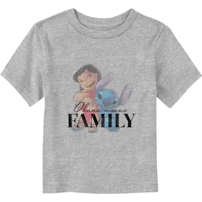 Disney 100 Lilo & Stitch Ohana Means Family Toddler T-Shirt