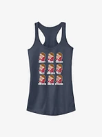 Disney Snow White and the Seven Dwarfs Grumpy Expressions Girls Tank