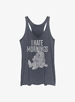 Disney Snow White and the Seven Dwarfs Sleepy I Hate Mornings Girls Tank