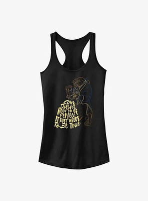 Disney Beauty and the Beast Love Needs Time Girls Tank