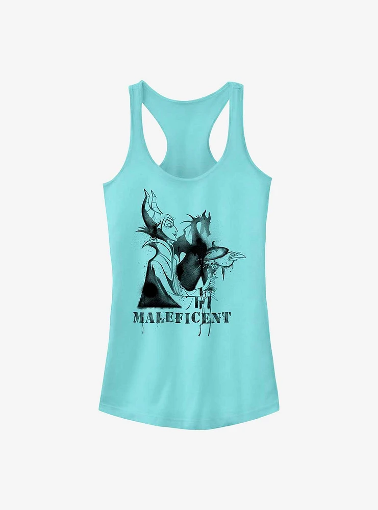 Disney Sleeping Beauty Maleficent Profile Girls Tank