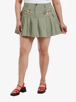 Strawberry Shortcake Green Cargo Mini Skirt Plus