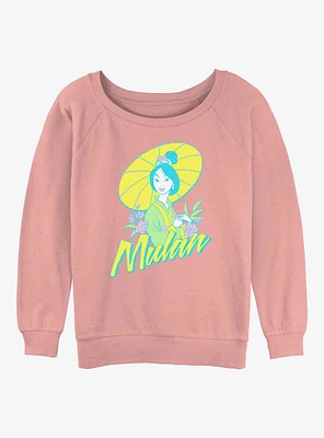 Disney Mulan Surf Pop Girls Slouchy Sweatshirt