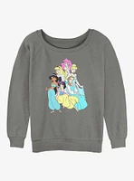 Disney Aladdin Princess Group Girls Slouchy Sweatshirt