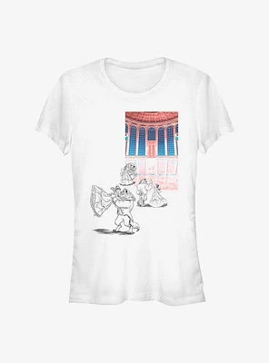 Disney Beauty and the Beast Ballroom Dance Sketch Girls T-Shirt