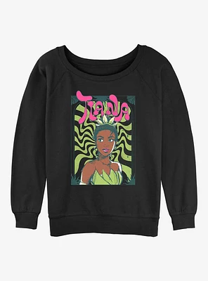 Disney the Princess and Frog Groovy Tiana Girls Slouchy Sweatshirt