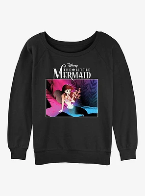 Disney The Little Mermaid New Wave Ariel Girls Slouchy Sweatshirt
