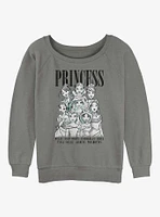 Disney Princess Portrait Girls Slouchy Sweatshirt