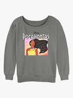 Disney Pocahontas New Wave Girls Slouchy Sweatshirt