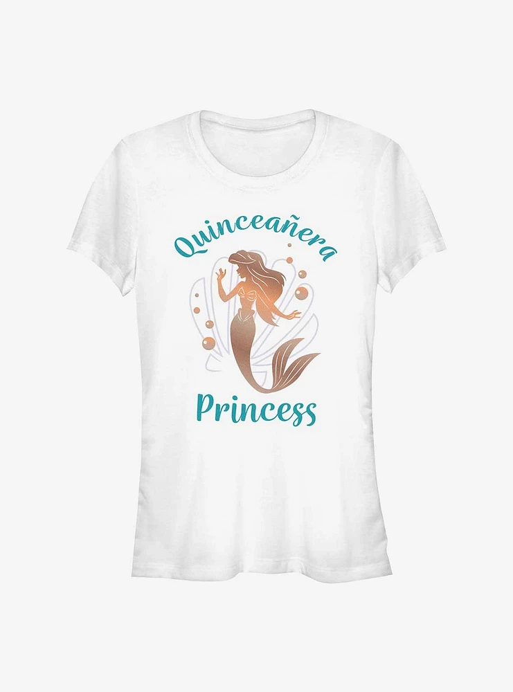 Disney The Little Mermaid Birthday Quinceanera Princess Ariel Girls T-Shirt