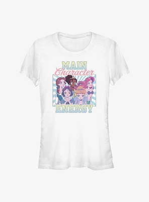 Disney Cinderella Main Character Energy Girls T-Shirt