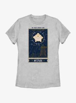 Disney Wish Just Look Up Star Card Womens T-Shirt