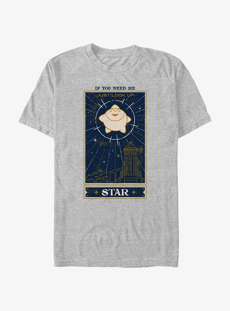 Disney Wish Just Look Up Star Card T-Shirt