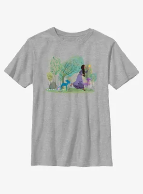 Disney Wish Play With Friends Asha Star and Valentino Youth T-Shirt