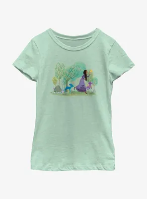 Disney Wish Play With Friends Asha Star and Valentino Youth Girls T-Shirt