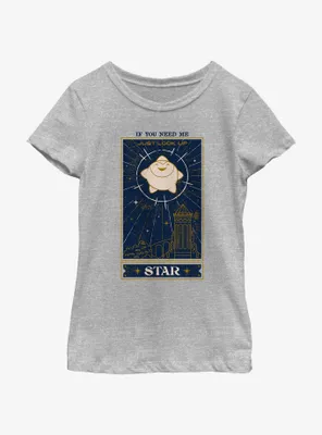 Disney Wish Just Look Up Star Card Youth Girls T-Shirt