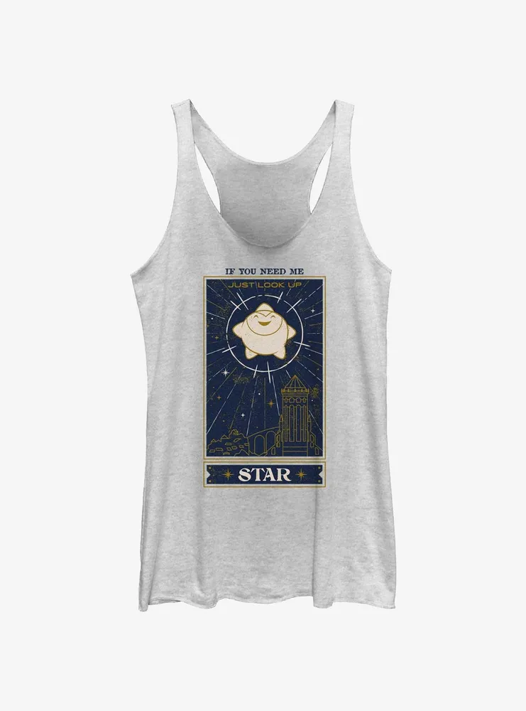 Disney Wish Just Look Up Star Card Womens Tank