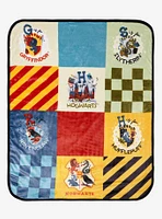 Harry Potter Hogwarts House Crest Baby Blanket — BoxLunch Exclusive