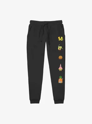 SpongeBob SquarePants Character Icons Jogger Sweatpants