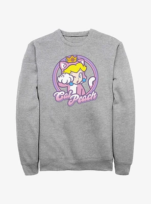 Mario Cat Princess Peach Sweatshirt