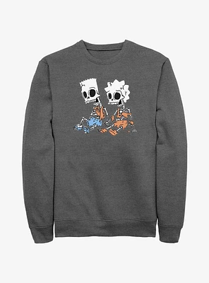 The Simpsons Skeleton Bart And Lisa Sweatshirt