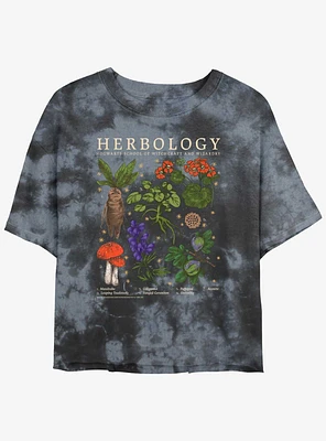Harry Potter Herbology Girls Tie-Dye Crop T-Shirt