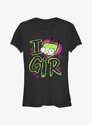 Invader ZIM Love GIR Girls T-Shirt
