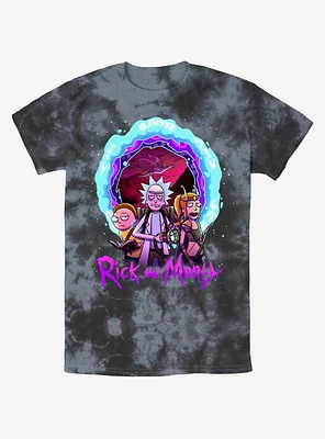 Rick and Morty Magic Portal Tie-Dye T-Shirt