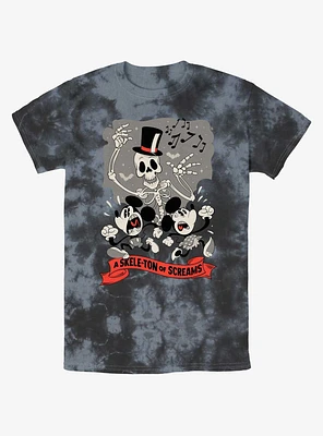 Disney Mickey Mouse A Skele-Ton of Screams Tie-Dye T-Shirt