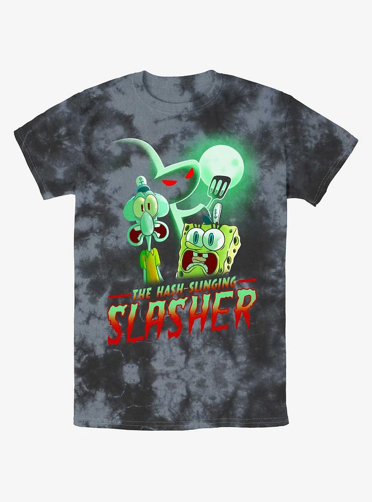 Spongebob Squarepants Hash Slinging Slasher Tie-Dye T-Shirt