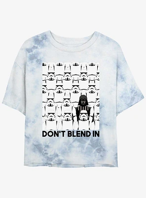 Star Wars Darth Vader Don't Blend Girls Tie-Dye Crop T-Shirt