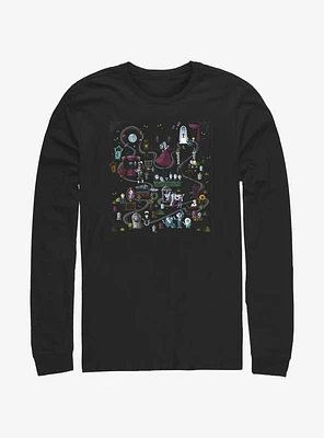 Disney The Haunted Mansion Map Long-Sleeve T-Shirt